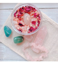 Load image into Gallery viewer, Love Healing/Activation Bath Soak & Crystal Kit