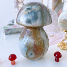 Load image into Gallery viewer, Ocean Jasper Large Red Mushroom