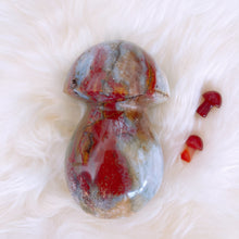 Load image into Gallery viewer, Ocean Jasper Large Red Mushroom