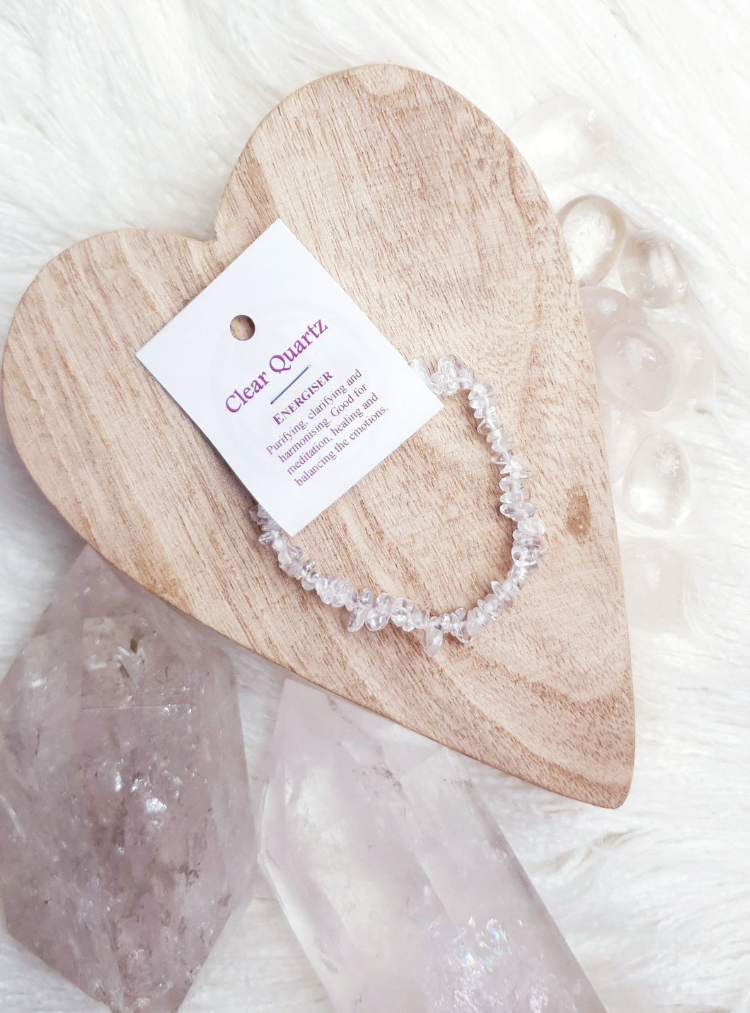Clear Quartz Crystal Bracelet