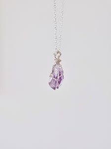 Spiritual Warrior Amethyst Crystal Necklace